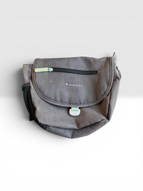 Sherpani Gray Crossbody  Bag with Mint Accent